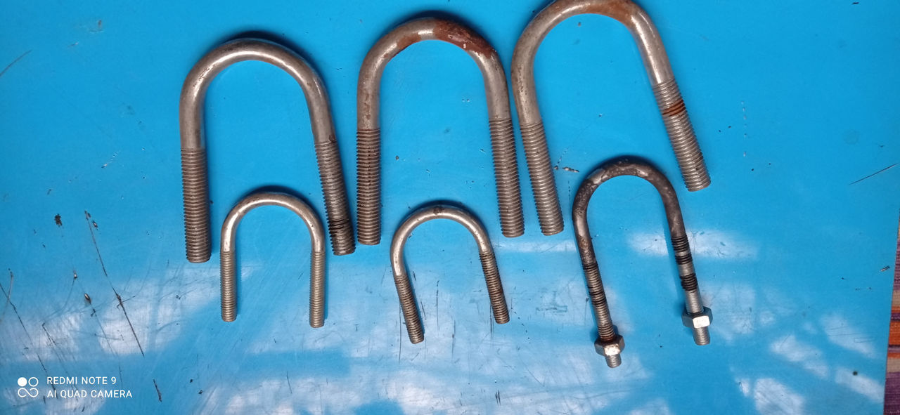 Шпилька,гайка,хомуты d52 мм