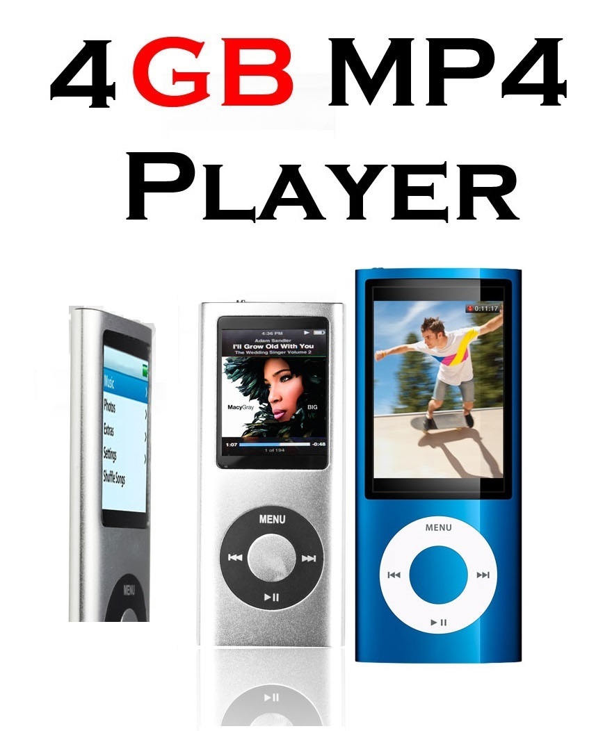 MP-4 Player iPod style 4GB -259 Lei ! Новый(Mp4,Mp3,FM-Radio,диктофон,игры)