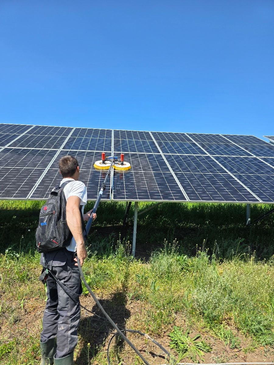 Spălarea/curățarea panourilor solare, мойка солнечных панелей foto 7