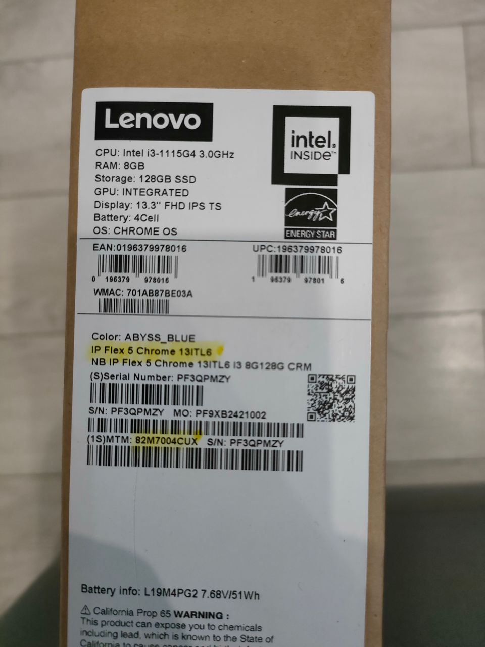 Lenovo IdeaPad Flex 5 Chromebook 13ITL6 Nou!