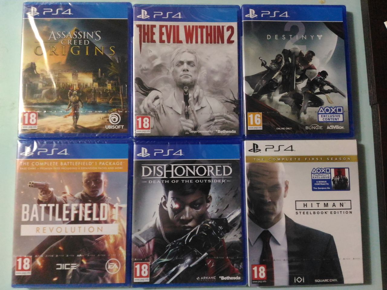 Игры PS4 Assassin creed истоки,Fifa18,Evil within 2,Call of Duty WW2,UFC2