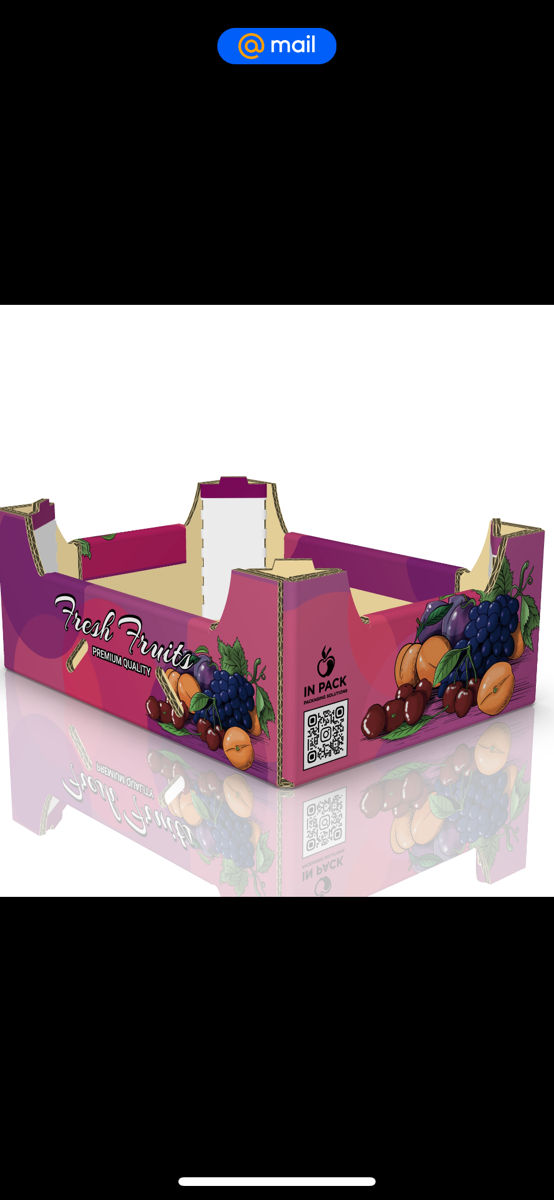 Ladite din lemn si carton pentru fructe foto 5