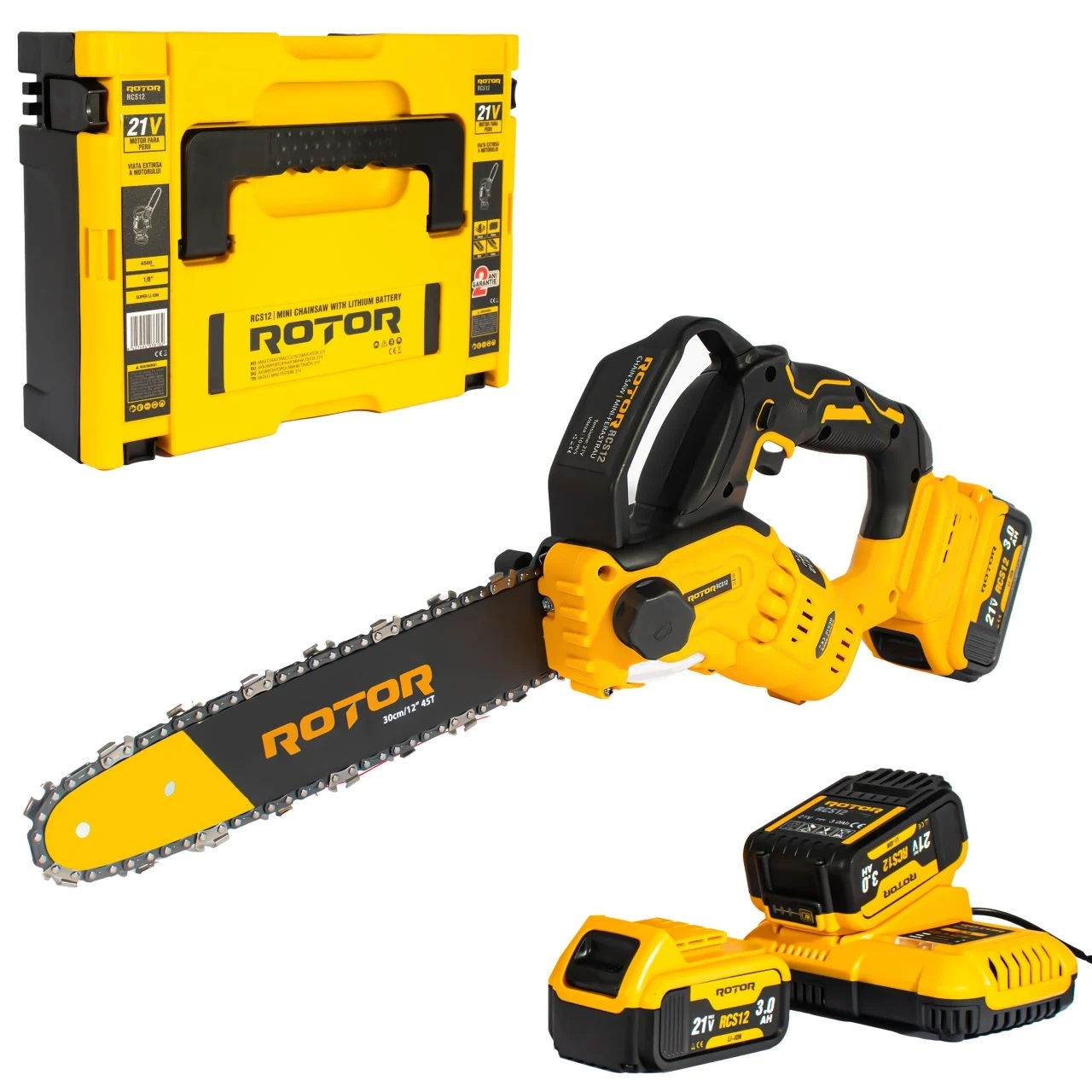 Mini fierăstrău cu acumulator rotor rcs12 - rk - livrare/achitare in 4rate/agrotop foto 0