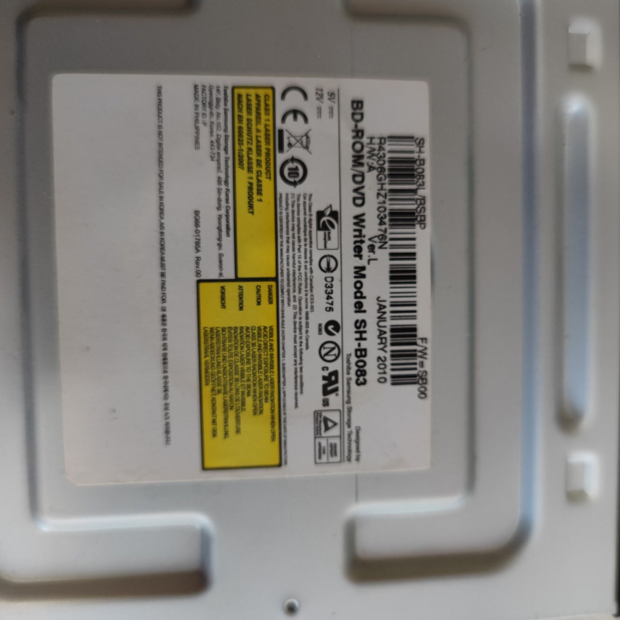 Blu-ray LiteOn iHOS104 Blu-ray lg-CH10LS20 Blu-ray lg ggc-h20l BD-Rom DVD Samsung Writer SH-B083 foto 7