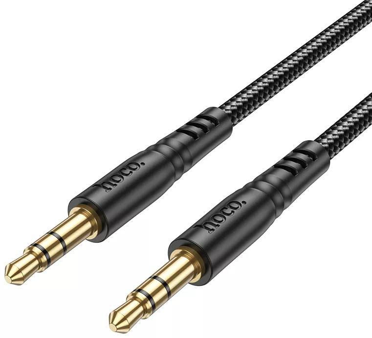 AUX Cablu  НОСО UPA24 Smooth AUX audio cable 1m. Black foto 2