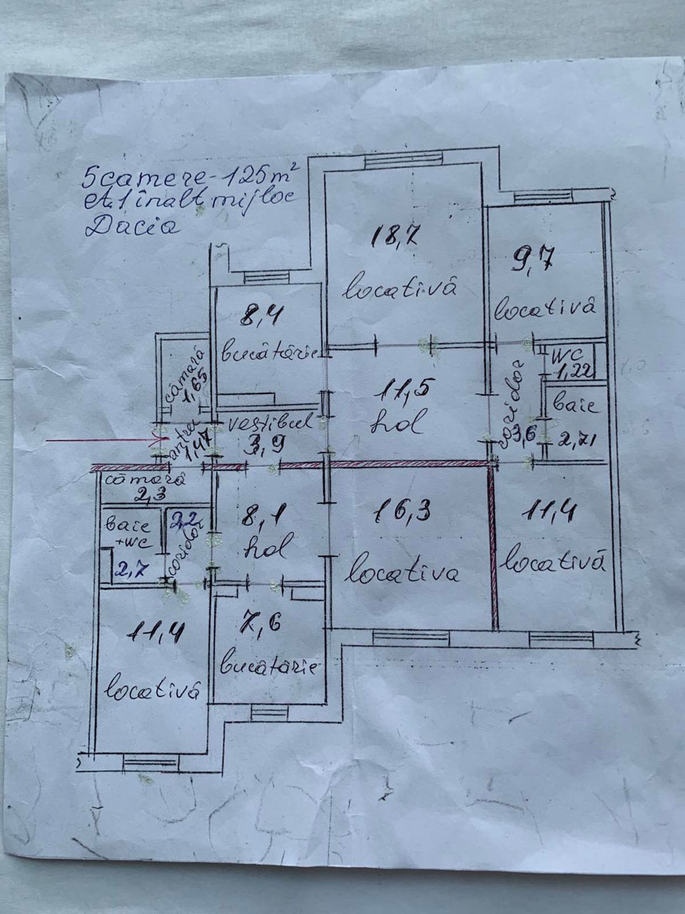 Apartament cu 5 camere sau mai multe, 125 m², Botanica, Chișinău foto 16