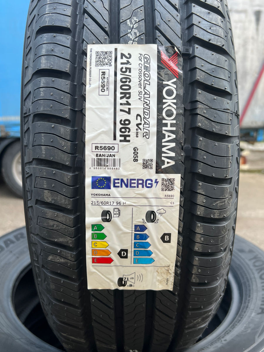 2 шины/ 2 anvelope 215/60 R17 Yokohama Geolandar/ Доставка, livrare toata Moldova 2023 foto 1