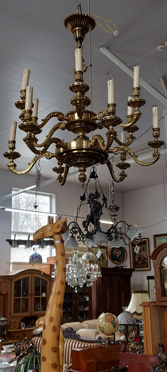 Lustre din bronz, cristal, aramă foto 11