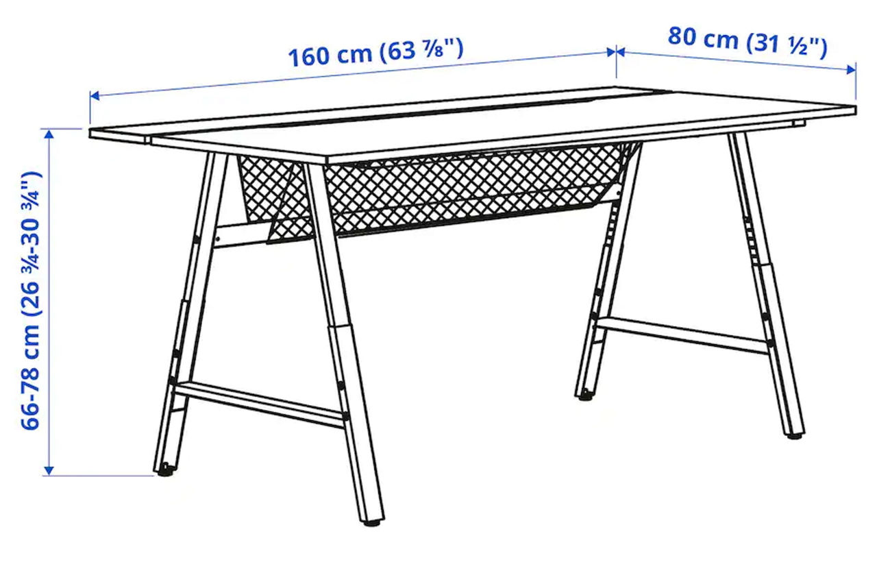 Set de mobilă pentru oficiu IKEA (3în1) foto 5