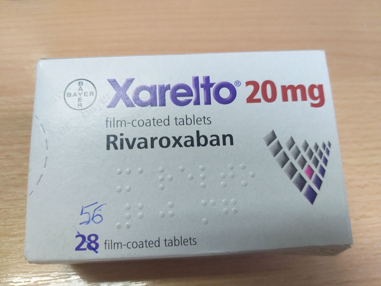 Ксарелто таблетки 20 мг
