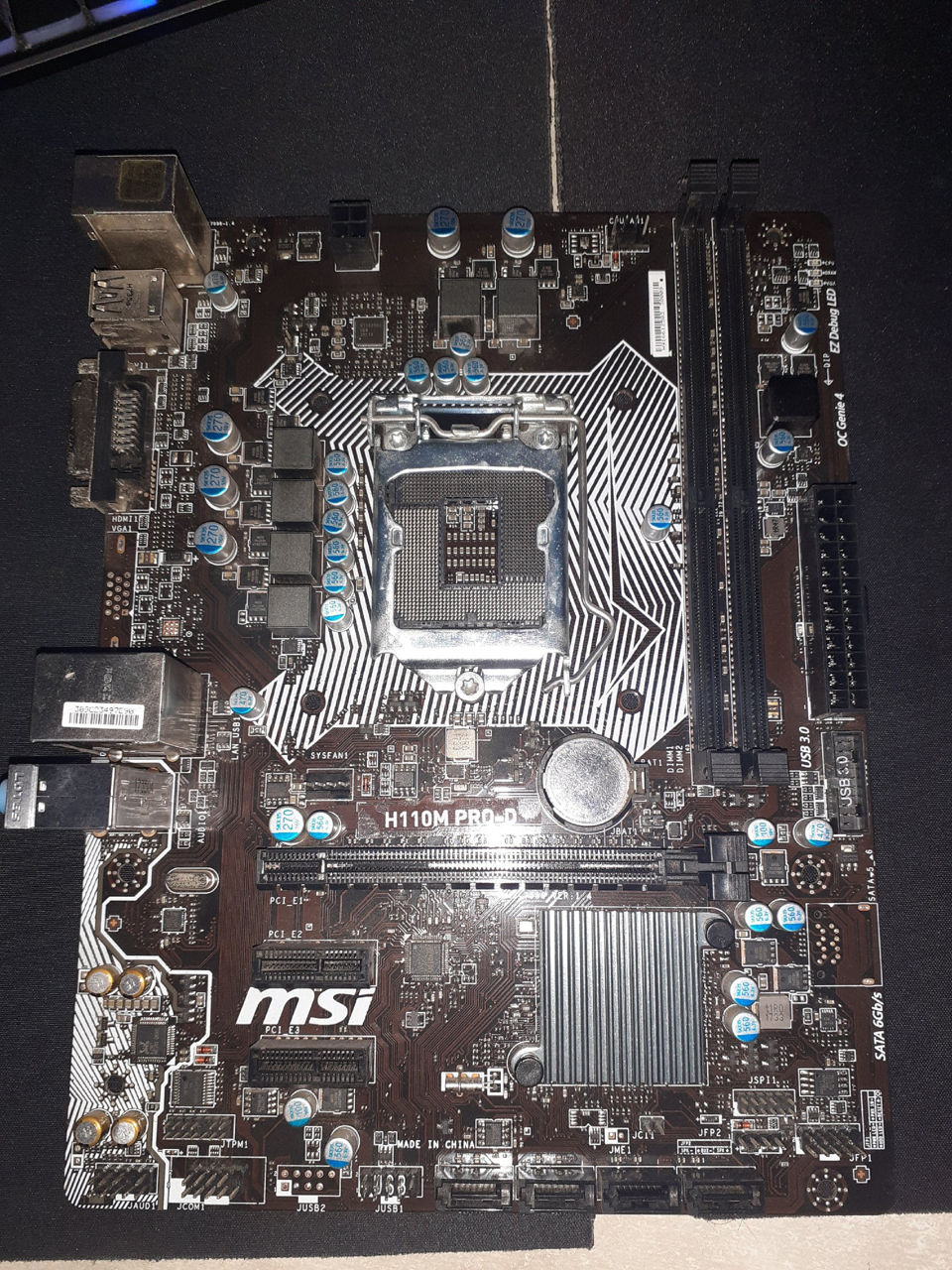 Msi h110m pro d подключение