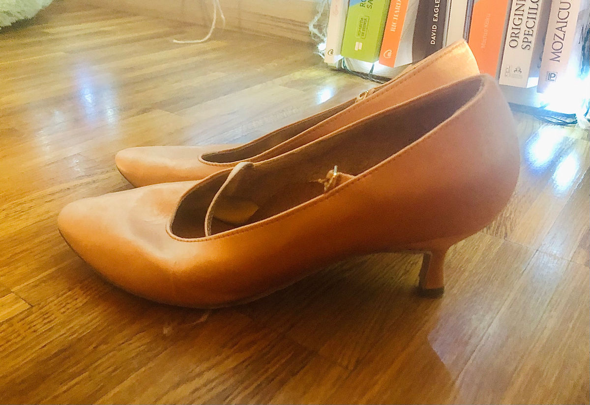 Pantofi de dans sportiv. Piele naturală foto 5