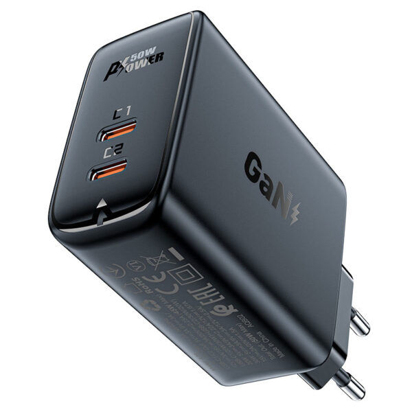 Acefast A29 Pd50w Gan (usb-c+usb-c) Încărcător Cu Două Porturi foto 0