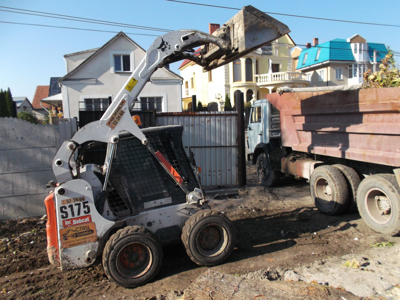 Услуги мини-экскаватора, Bobcat,kamaz.уборка снега foto 8