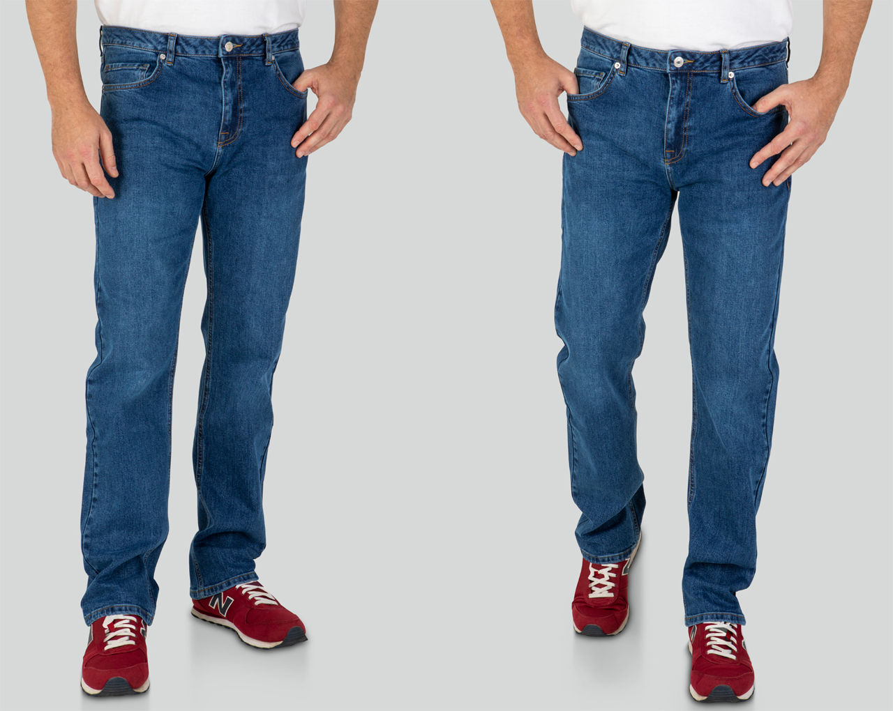 En-gros! Blugi bărbătești Carlo Mascone | 815 perechi | Regular Fit | Dark Blue & Blue foto 5