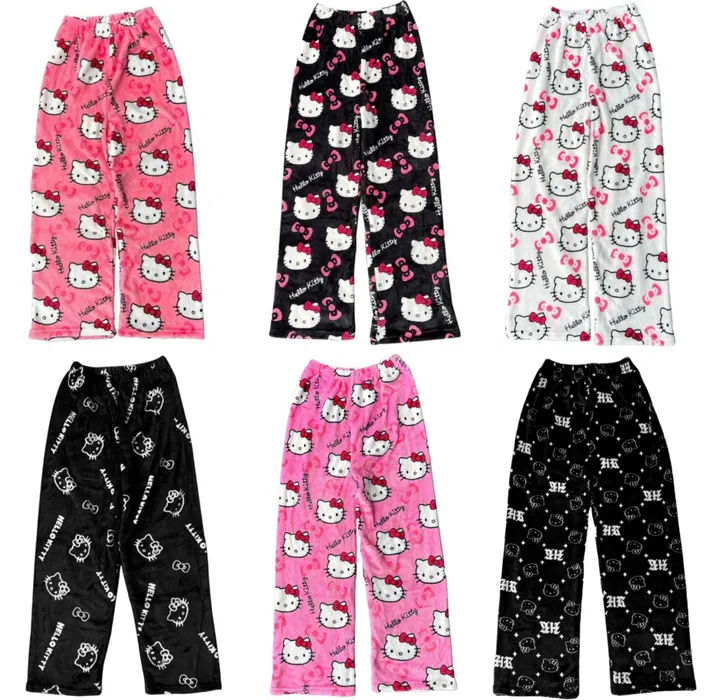 Pantaloni și pantaloni scurți pufoși Hello Kitty și Kuromi foto 0