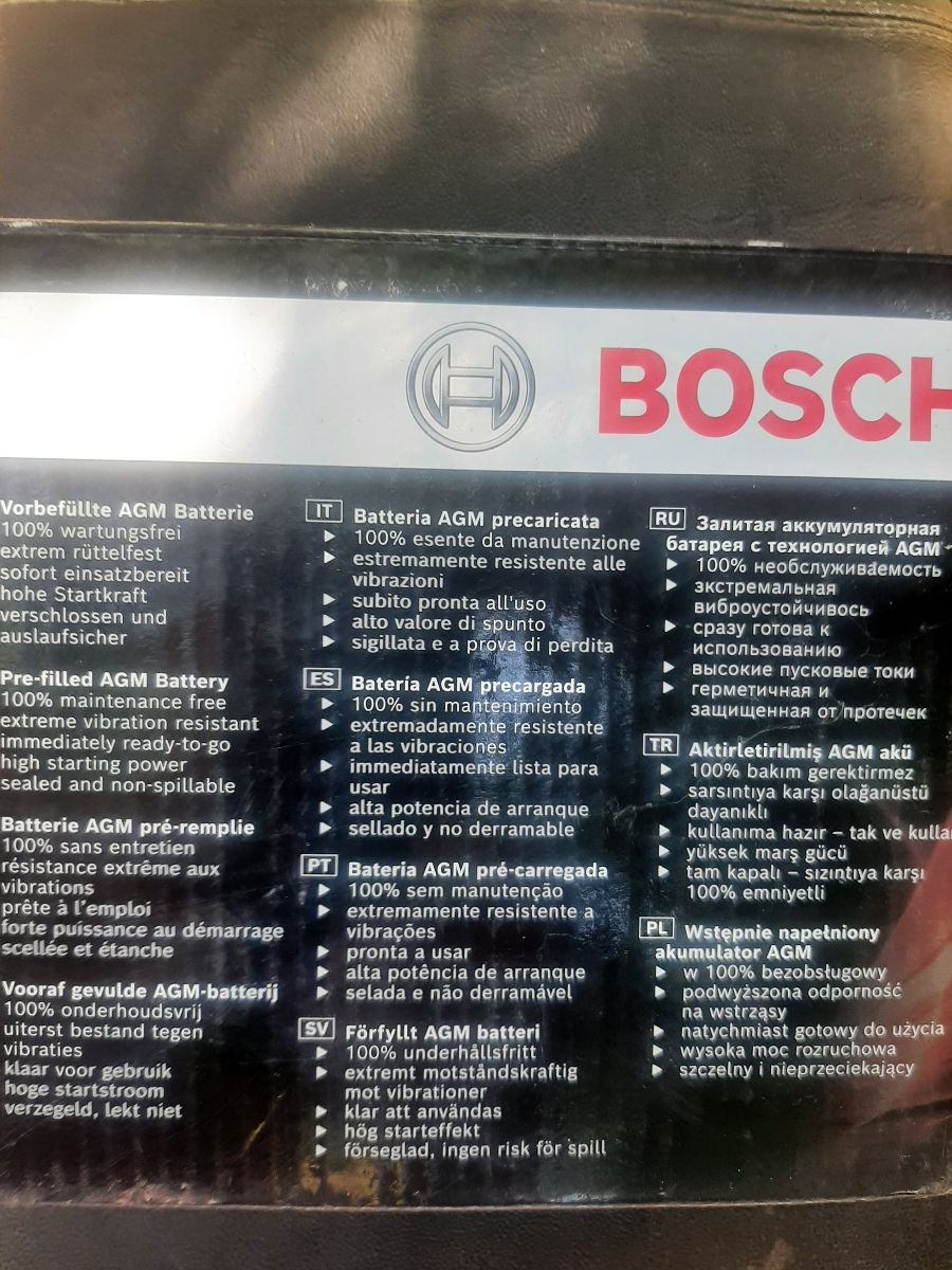 Акомулятор bosch fa 110 acm 12 v 165 a foto 2