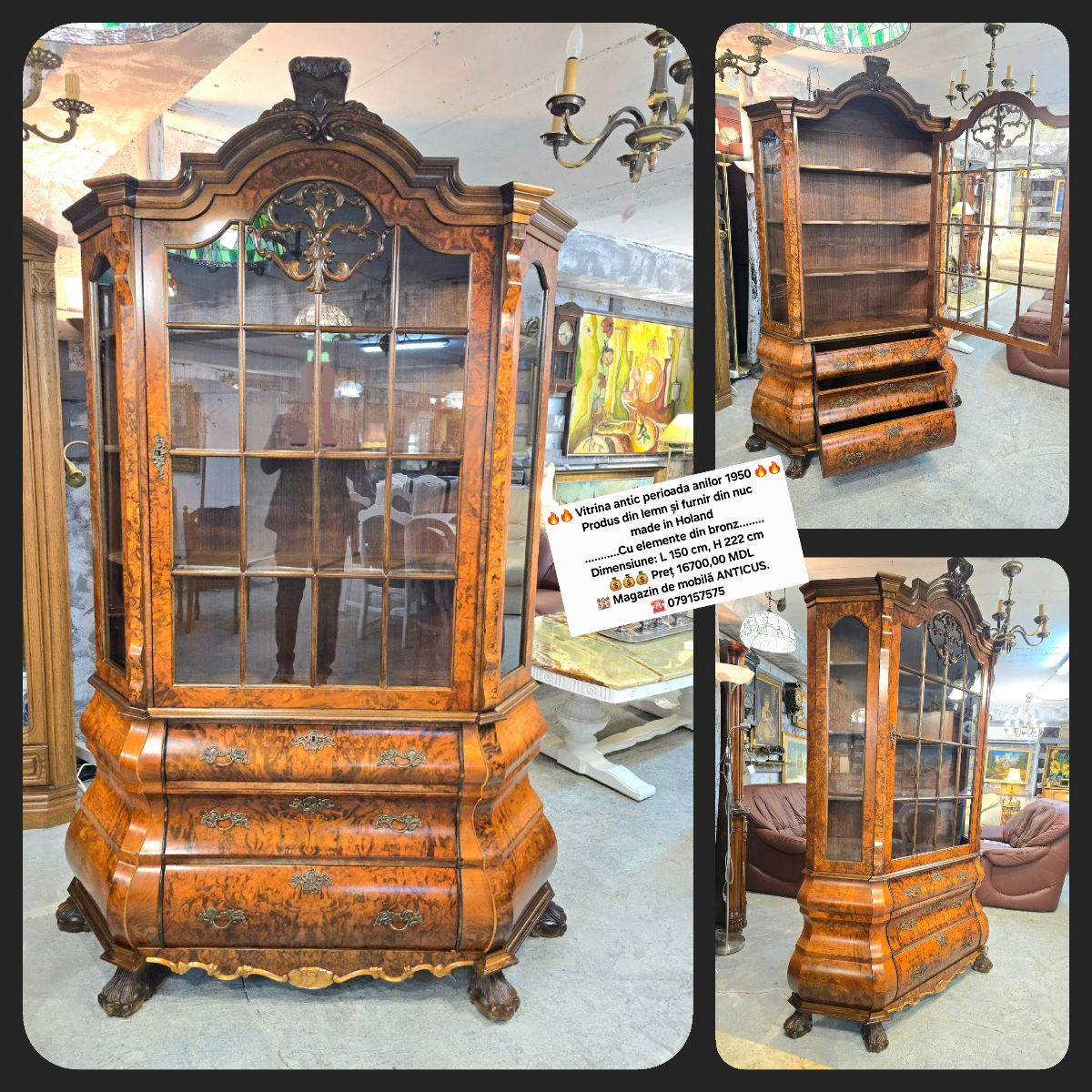 Vitrina, dulap, bufet, dresoir, comod, буфет-витрина, сервант, буфет из массива дерева , комоды фото 9