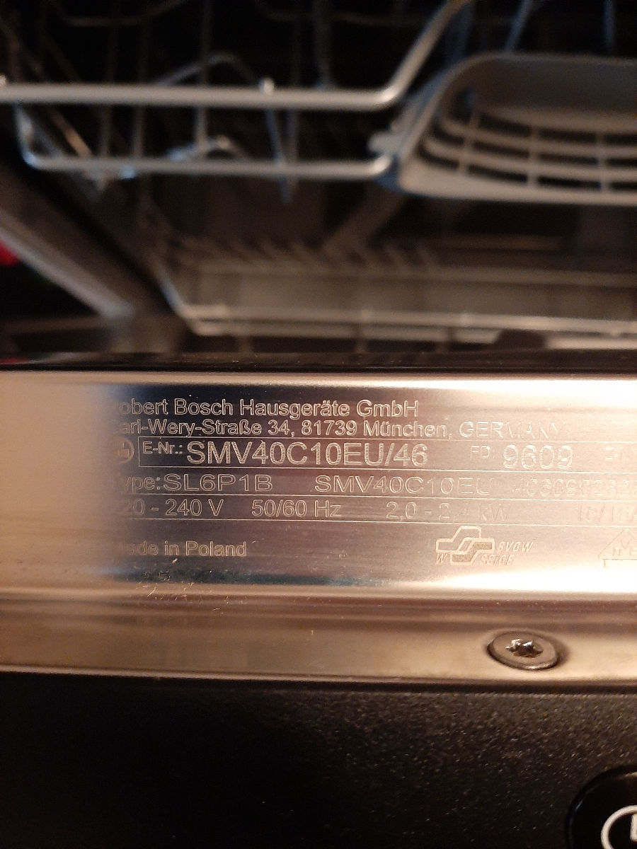 Bosch SMV40C10EU - masina de spalat vase foto 4