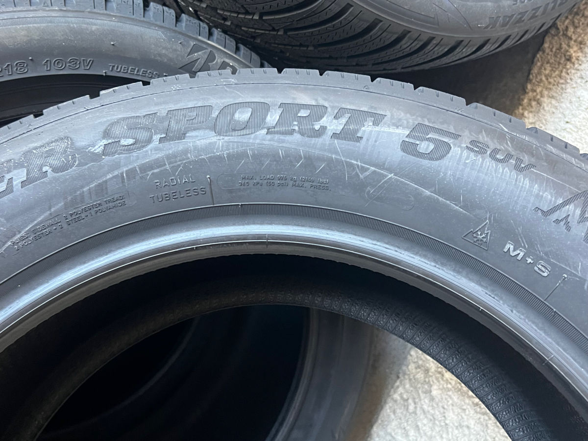 2 шины/2 anvelope 235/60 R18 Dunlop WinterSport 5 Suv/ Доставка, livrare toata Moldova фото 6