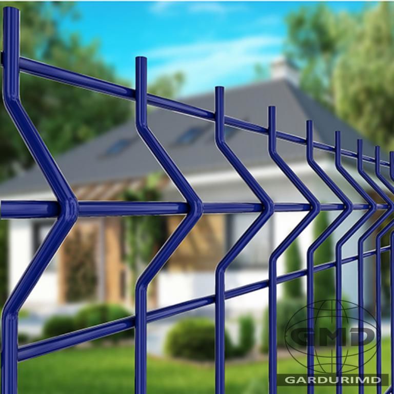 Gard modern din profil orizontal zincat 3D !!! foto 17