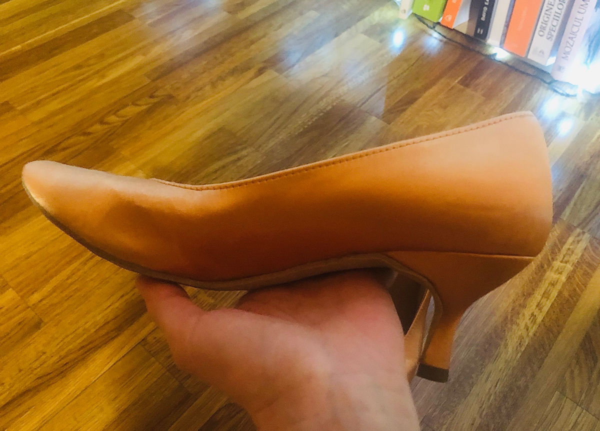 Pantofi de dans sportiv. Piele naturală foto 2