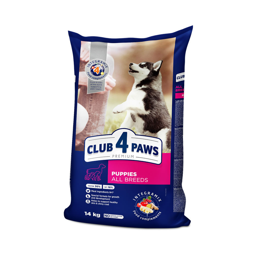 Сухой корм для щенков Club 4 Paws Puppies 2 kg foto 1