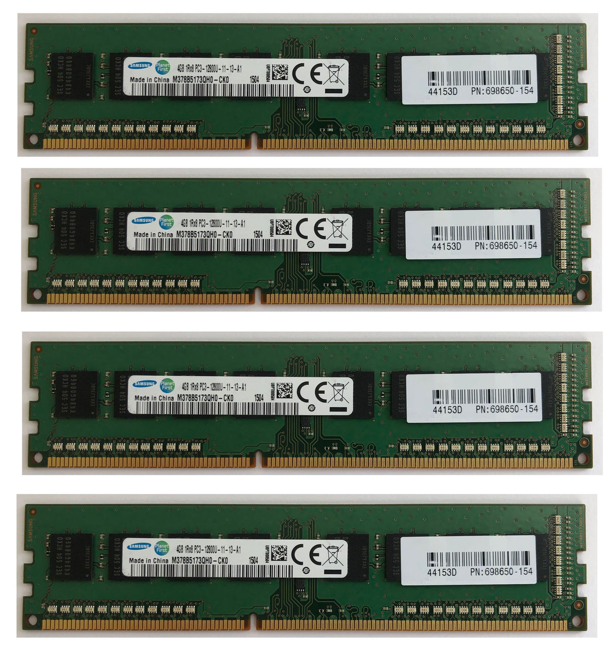 4x4gb 16 Gb Module Ddr3 1600mhz 1333mhz Samsung M378b5173eb0 Ck0