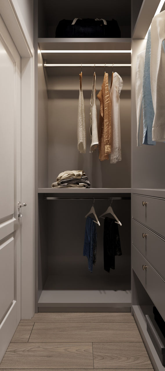 Design interior/stil neoclasic/ Parter /112m2/apartament cu 3 dormitoare/construcții/ 3D/ proiecte foto 13