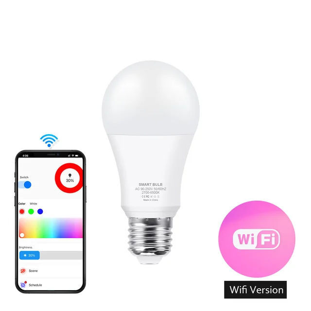 Bec Smart RGB E27 cu WiFi foto 1