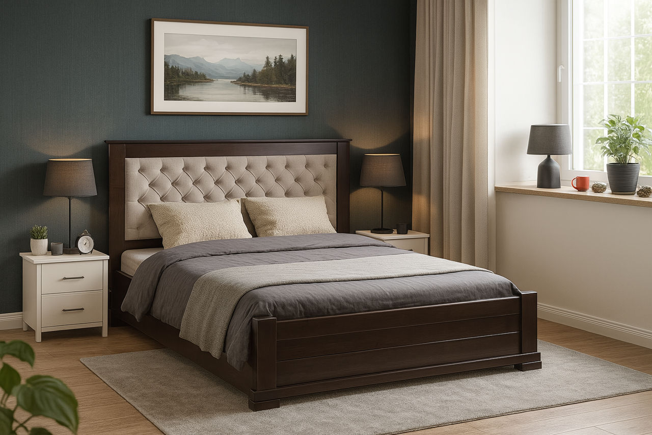 Paturi din lemn la comandă, cu sau fără spațiu de depozitare foto 3