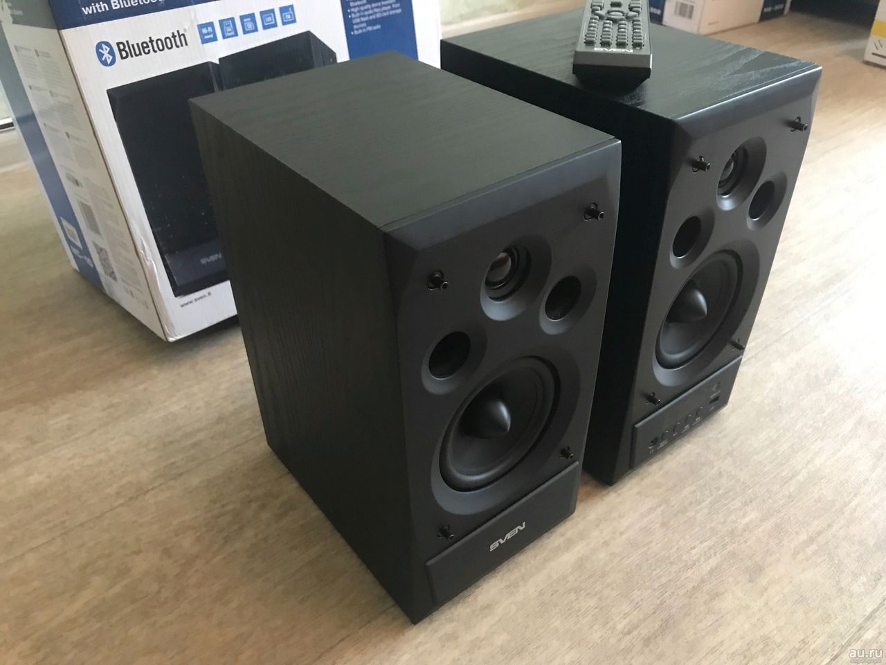 Активные колонки 2.0 с пультом, Bluetooth, FM - Радио, разъемы USB, SD ...