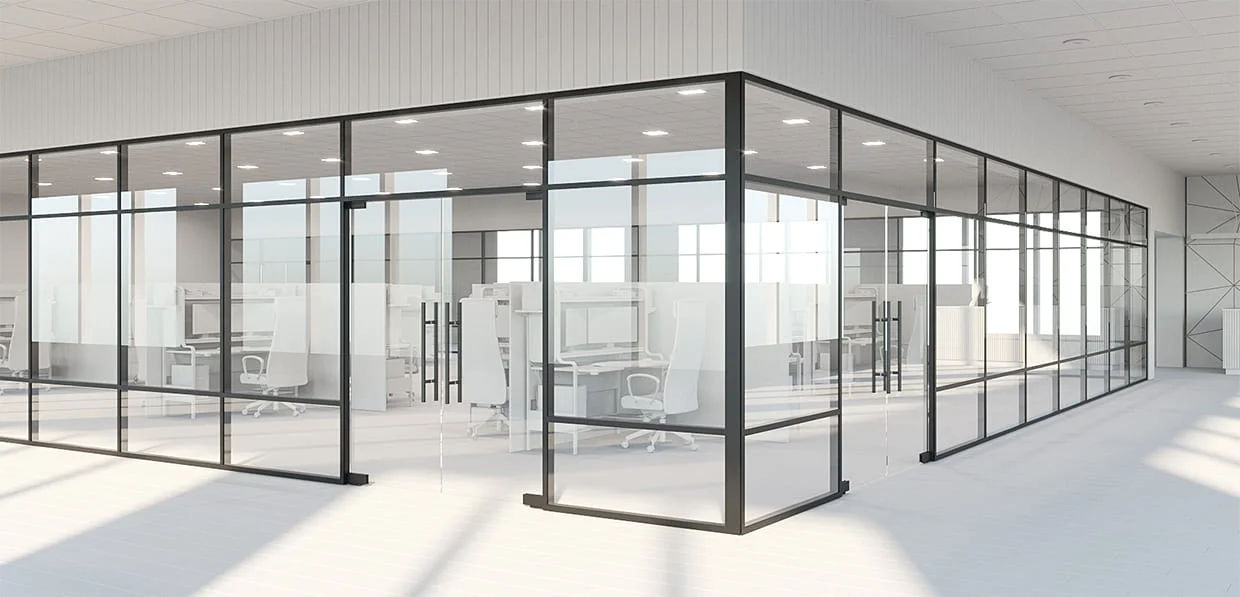 Pereti despartitor din PVC/aluminiu/sticla securizata.Перегородки из ПВХ/алюминия/стекла. foto 8