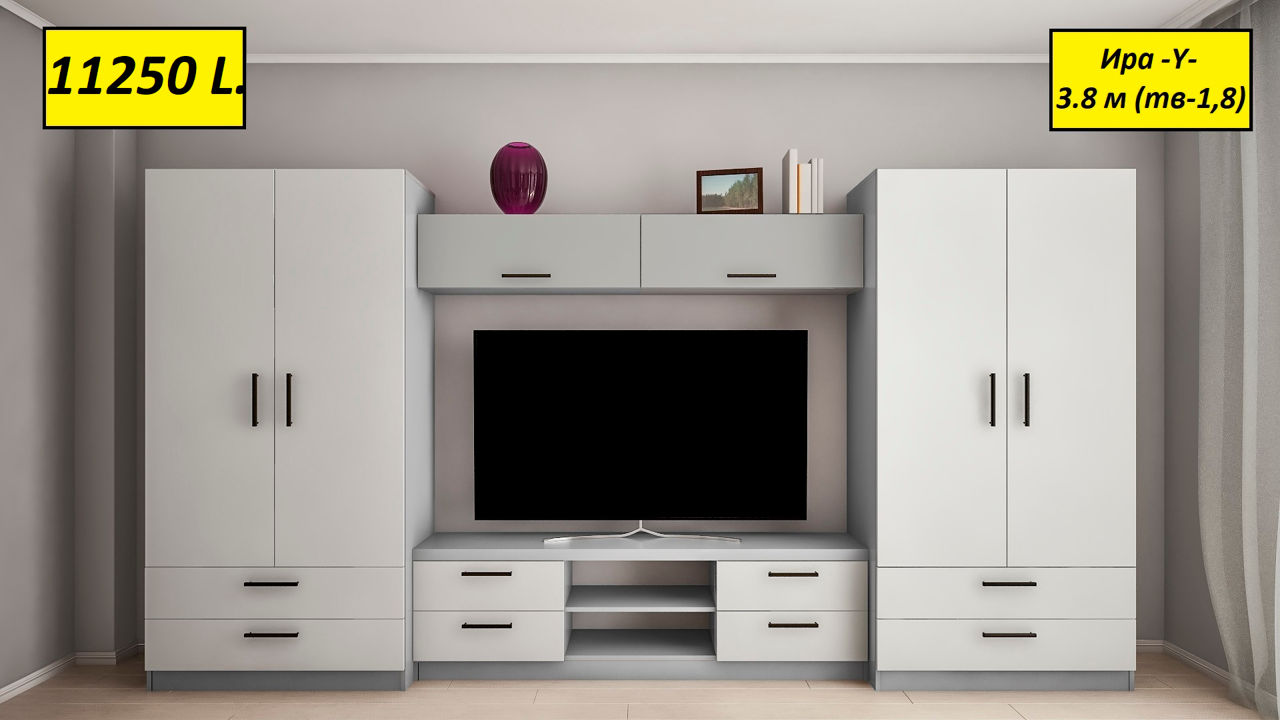 Credit ! Noua ! Living direct de la Fabrica de Mobila. Новинка ! Модульные стенки  от производителя. фото 11