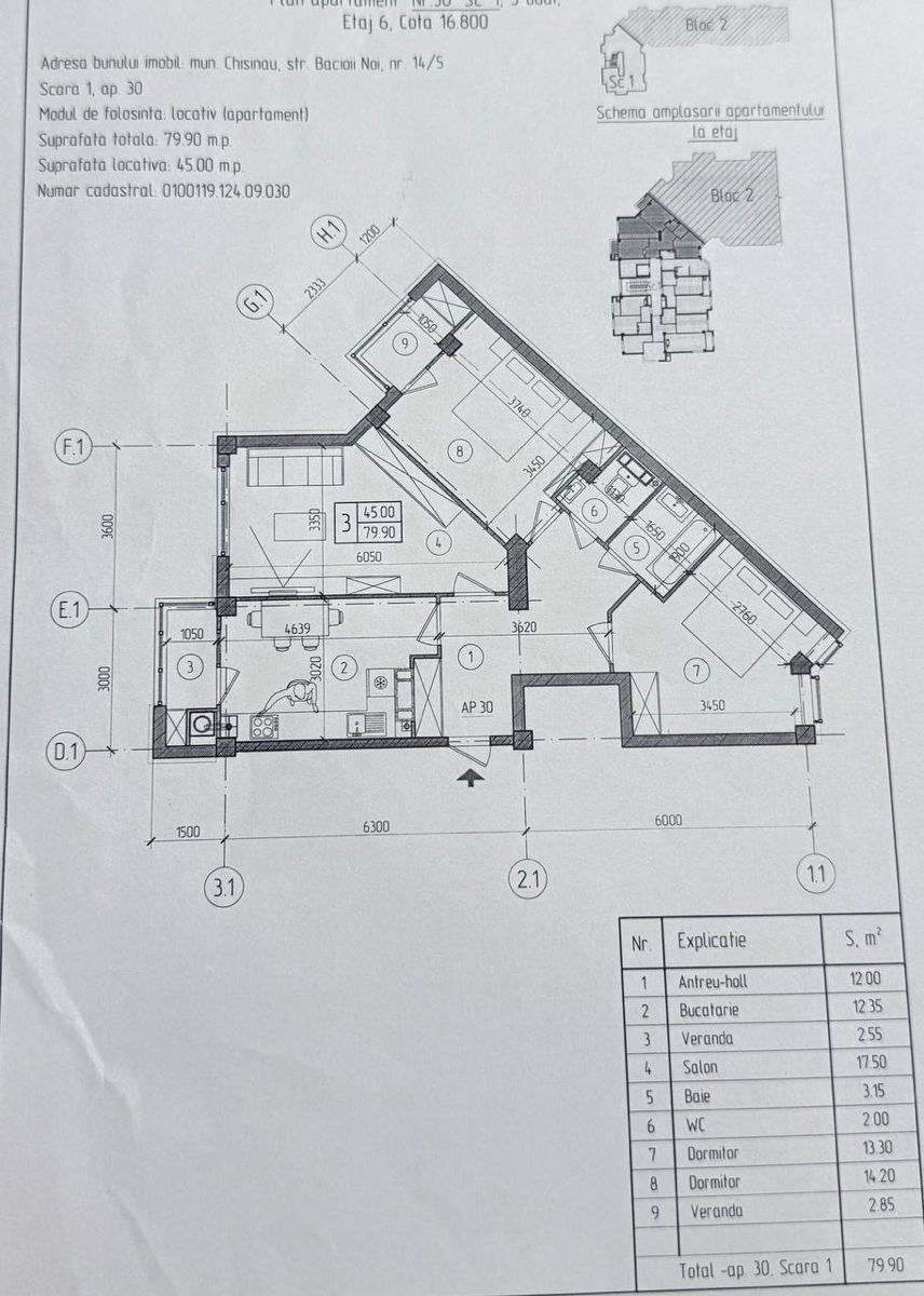 Apartament cu 3 camere,  Botanica,  Chișinău,  Chișinău mun.