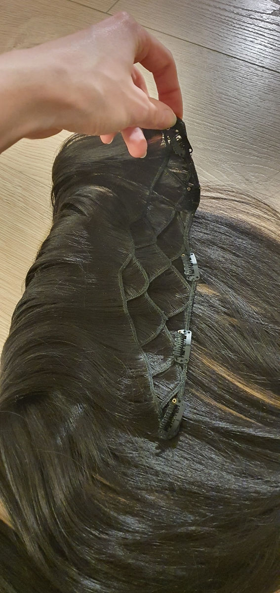 Se vind extensii de par artificial clips-on 45 cm.  foto 4
