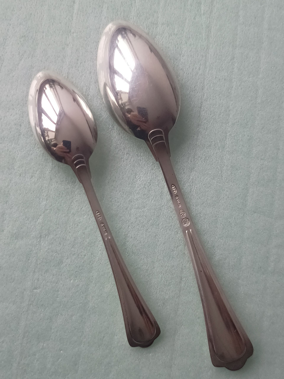 Lot compus din 12 lingurite p/u ceai si cafea argint masiv 800 , sunt noi - neutilizate  . foto 2