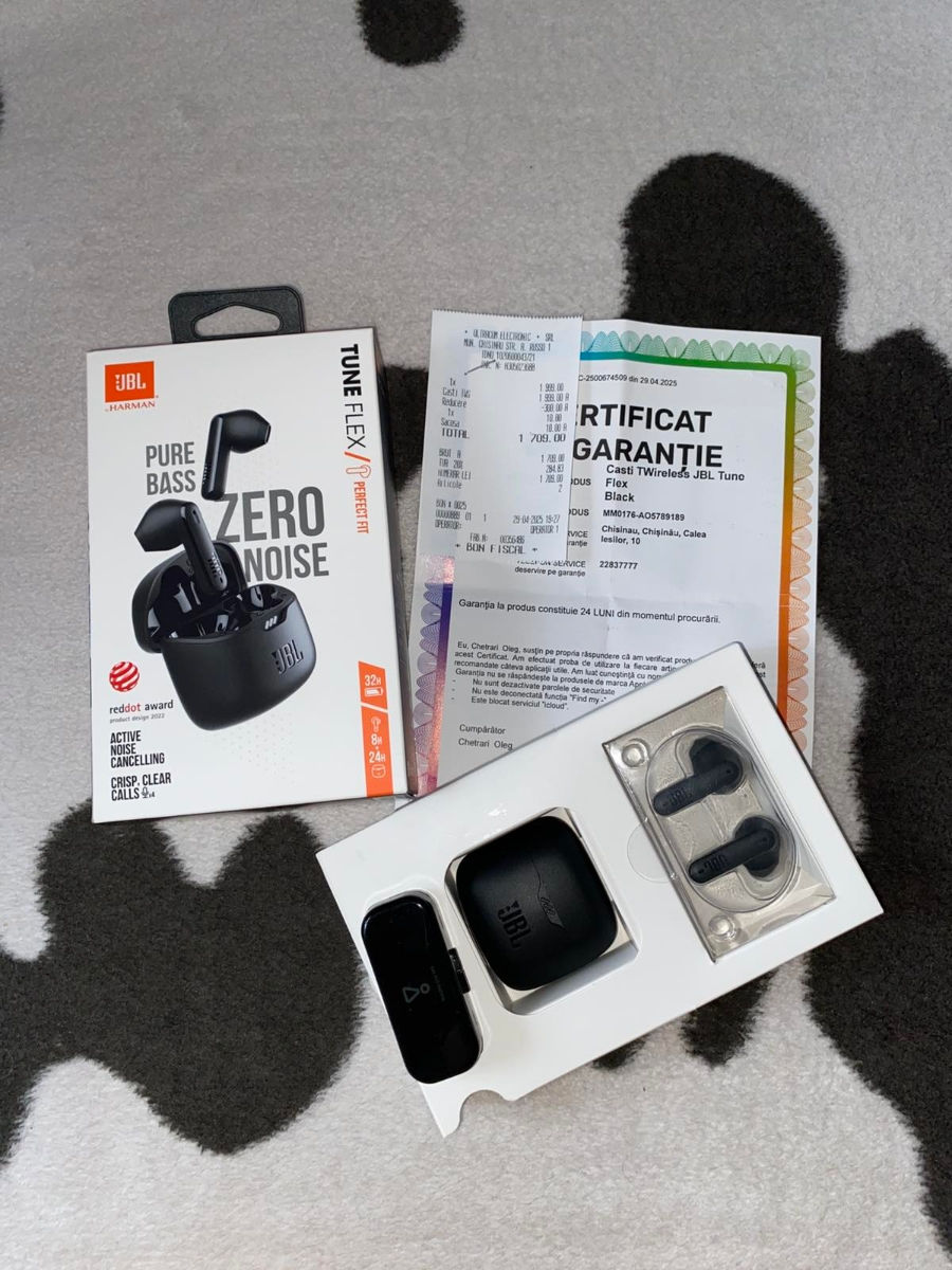 Vind căști prin Bluetooth JBL TINE FLEX  foto 1