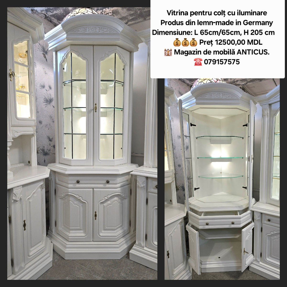 Vitrina, dulap, bufet, dresoir, comod, буфет-витрина, сервант, буфет из массива дерева , комоды фото 14