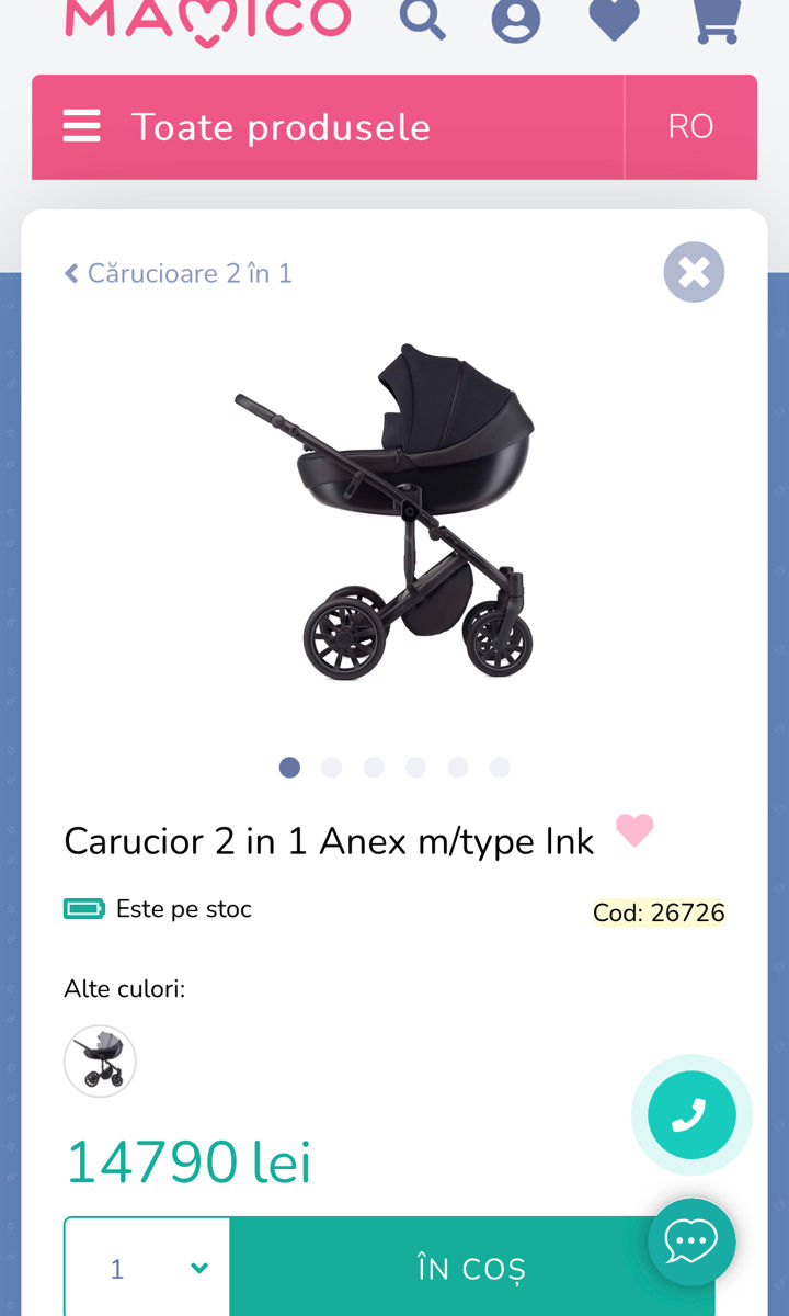 Cărucior Anex M type 2 in 1 foto 5