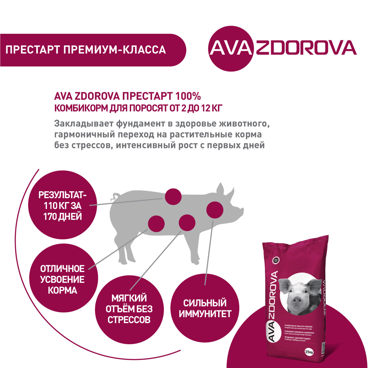 Furaj combinat ava zdorova prestart 100 % foto 3