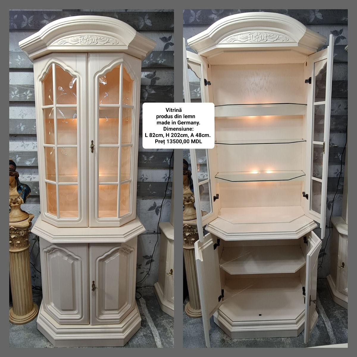 Vitrina, dulap, bufet, dresoir, comod, буфет-витрина, сервант, буфет из массива дерева , комоды фото 4