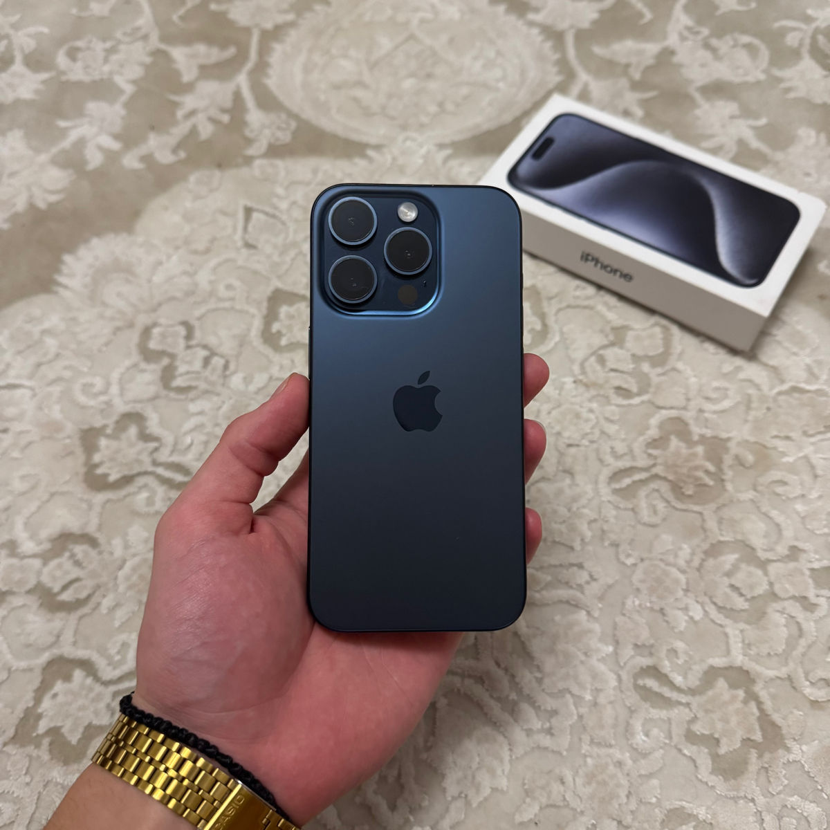 iPhone 15 Pro 128GB Blue Titanium foto 0