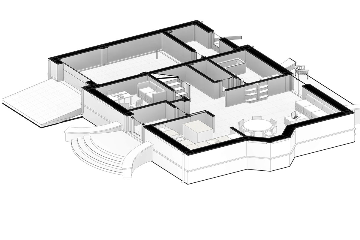 Casă de locuit individuală cu 2 niveluri P+M / stil clasic / 201,1 m2 / proiecte / construcții foto 5