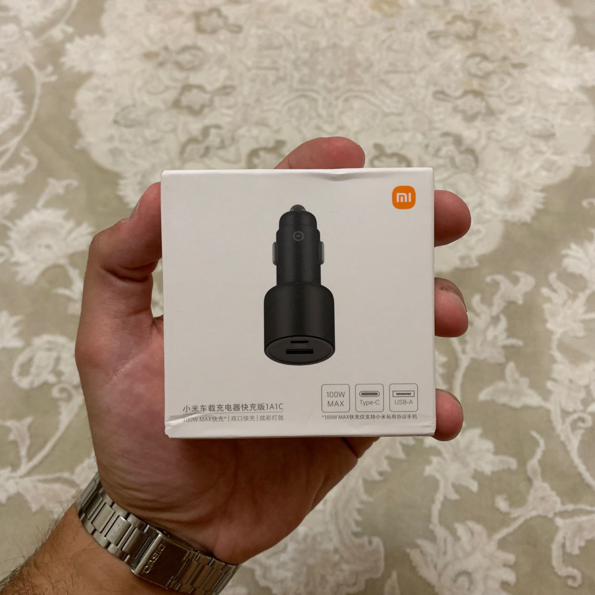 Xiaomi Car Charger 100W Type-C & Type-A + Cablu foto 4