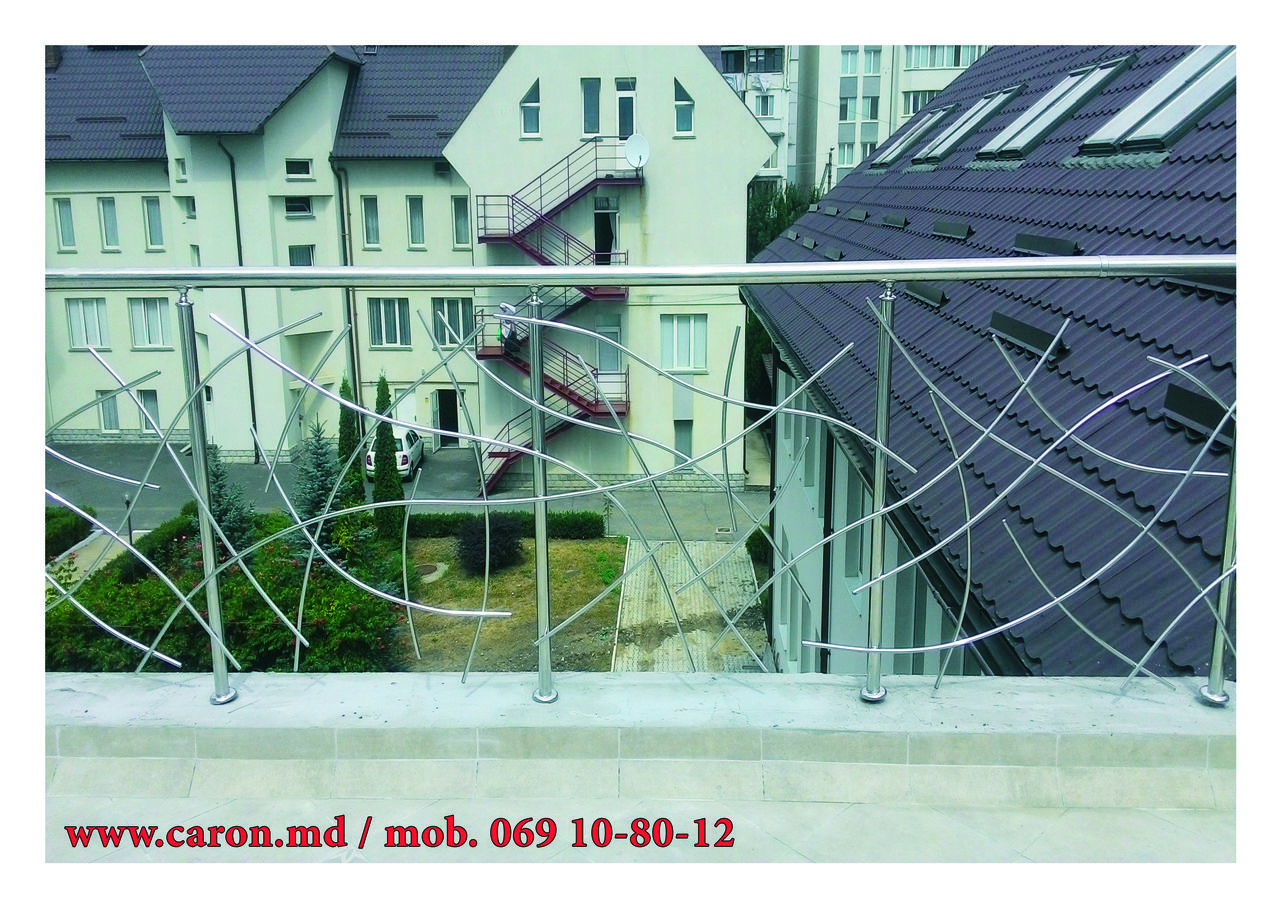 Перила из нержавейки , плексиглас и алюминия!!! balustrade din inox , plexiglas si aluminiu. фото 9