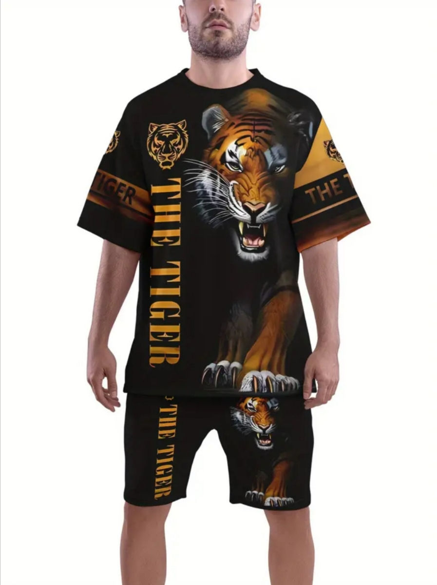 Urgent. Costum, tricou și pantaloni scurți. Mărimea L. Nou. foto 5