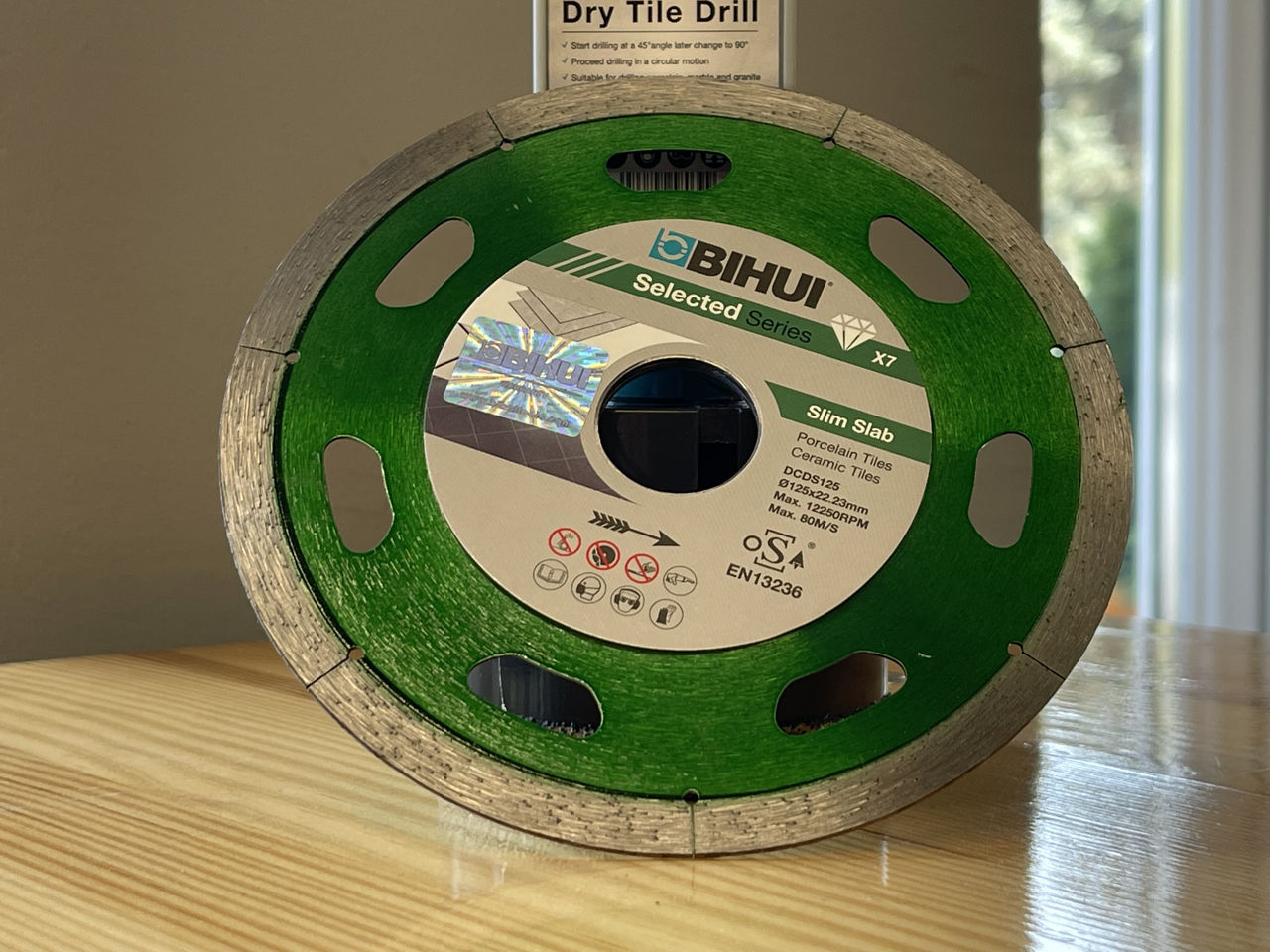 Диск алмазный  (125x1.1х22.2х7мм) dcds125 bihui foto 4