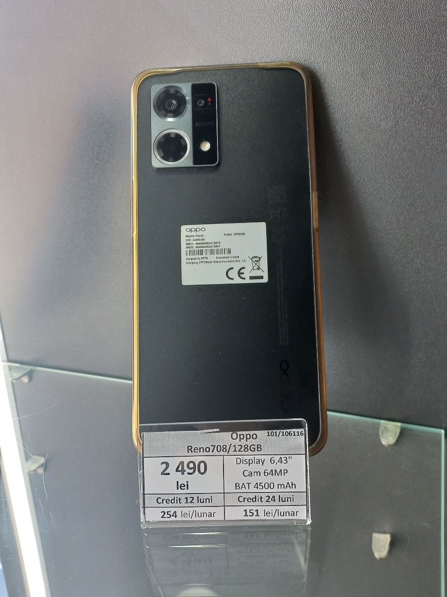 Oppo Reno 7 8/128GB Pret 2490 lei