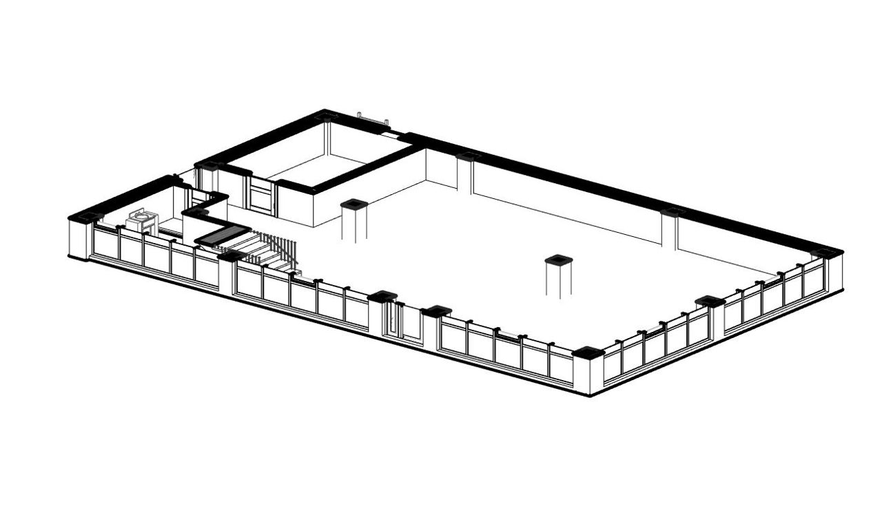 Centru comercial/Magazin / 214m2 / P+E / arhitectura / inginerie / 3D / construcții / reconstrucții foto 4
